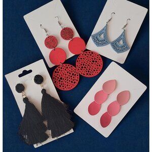 Set Of 4 Pairs of Unique Earrings (SKU#3088)